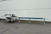 Waldyssa Automac Piu 55 stretch film packaging machine with 4 meter conveyor