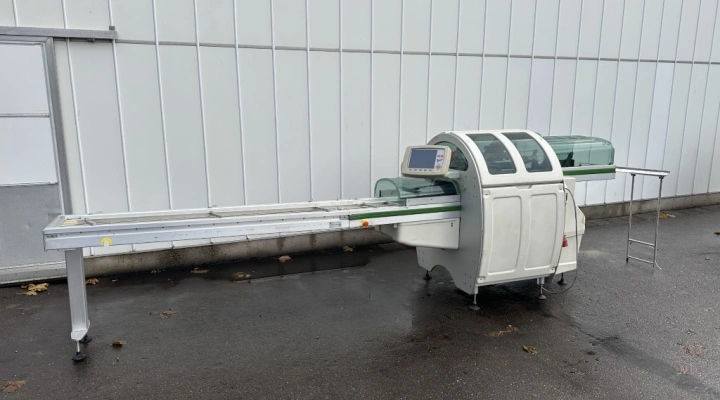 Waldyssa Automac PIU 55 stretchfolie verpakker met toevoerband van 200 cm