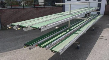 Wevab 36 m.plantentransportband met regelbare snelheid