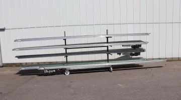 Sistema di trasporto per piante in vaso Wevab con velocità regolabile