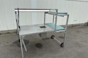 Work table 100 x 120 + roller conveyors