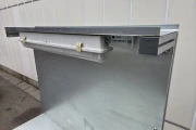 Work table aluminium frame, with a galvanised worktop 100 x 95 cm