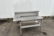 Work table double sided aluminium frame with stainless steel top