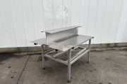 Work table double sided aluminium frame with stainless steel top