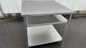 Work table stainless steel 96 x 96 cm