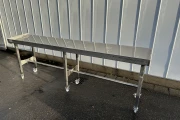 Work table Stainless steel crate rack on wheels