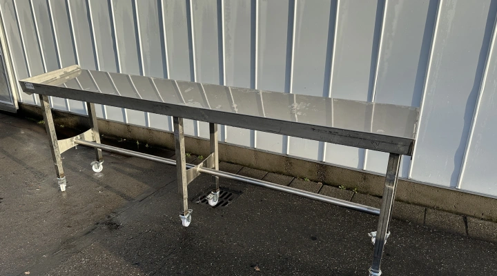 Work table Stainless steel crate rack on wheels